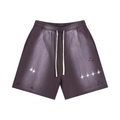 Distressed Star Point Shorts